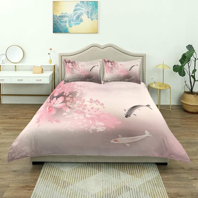 Funda nórdica, Sakura Blossom en Japón con Criatura Sagrada de la