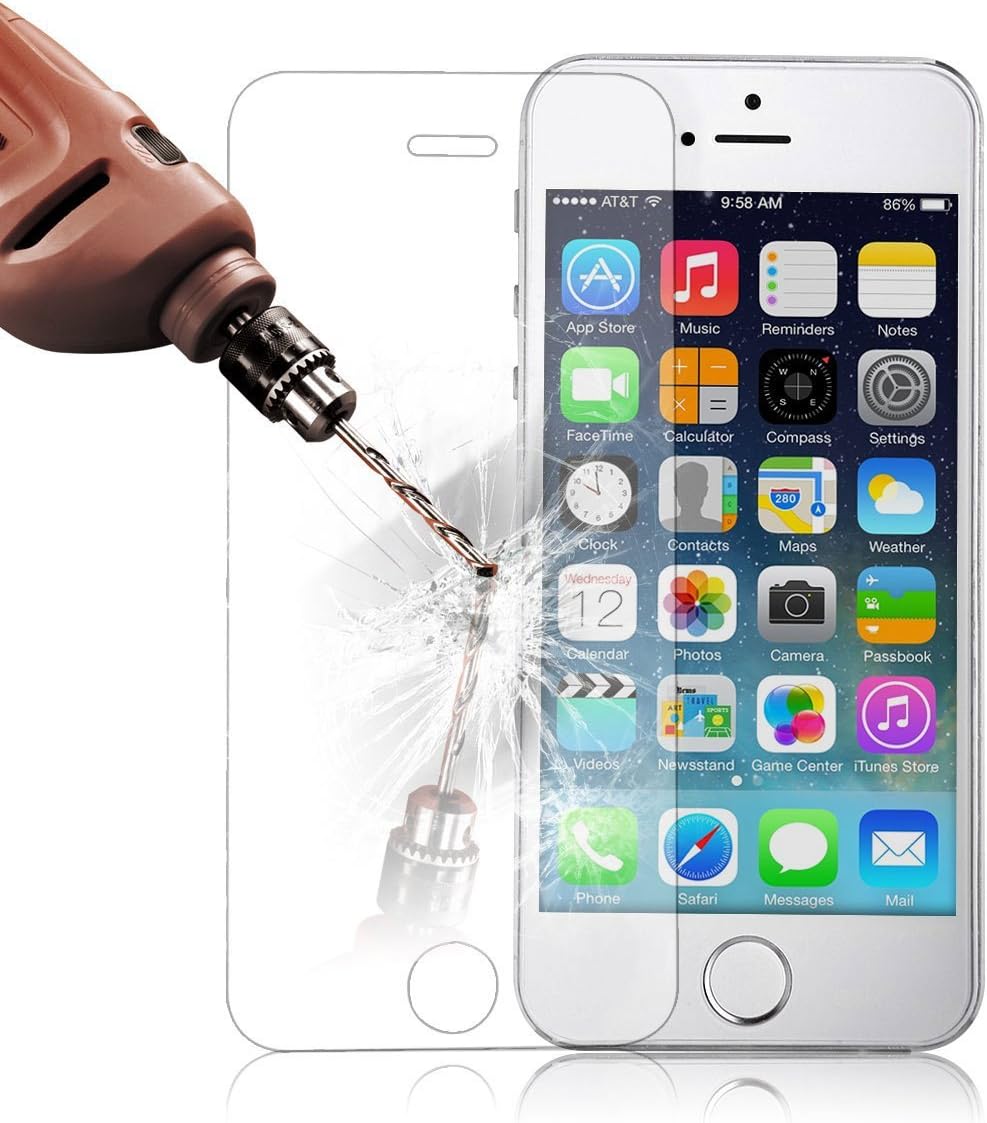 INNORI Screen Protector Tempered Glass Screen Protector for iPhone 5/ 5S Ultra Clear