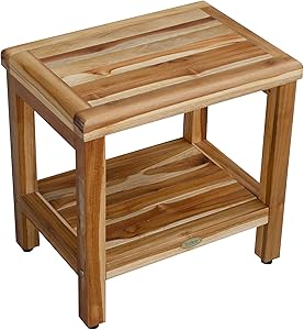 EcoDecors Eleganto Shower Stool, Natural