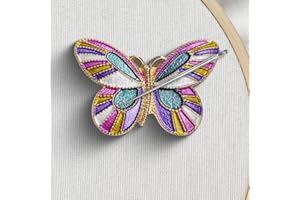 VODOZAVA Needle Minder Magnet, Magnetic Needle Minder, Needle Minders Magnetic Cross Stitch Accessories, Magnetic Needle Holder, Life Tree, Butterfly, Cats, Owl, Heart (Butterfly)