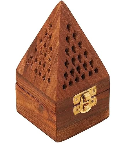 Samridhi Création - Brûleur à Loban En Argile Naturelle Fait Main, Diya Décoratif Avec Poignée Pour Diwali Et Rituel (Marron, 13 X 10 X 10 Cm)