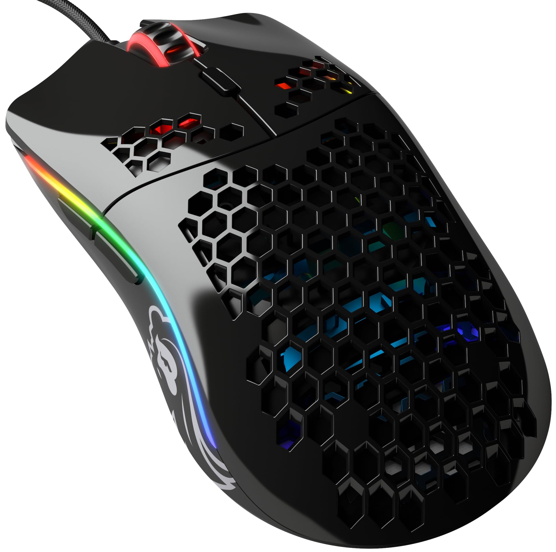GLORIOUS Gaming Model O Wired Gaming Mouse - 67g Superlight Honeycomb Design, RGB, Pixart 3360 Sensor, Omron Switches, Ambidextrous - Glossy Black โ image 1