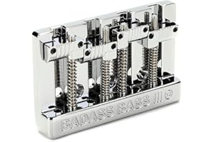 Leo Quan Badass III 4-String High-mass Bass Bridge - Chrome