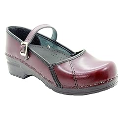 Bjork Women's Marcella Mary-Jane Leather Clogs