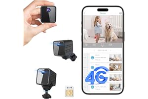 4K No WiFi Security Camera, 4G Cellular Security Camera, SIM Card Included, Radar Motion Sensor, Car Security Camera, 20-Day 