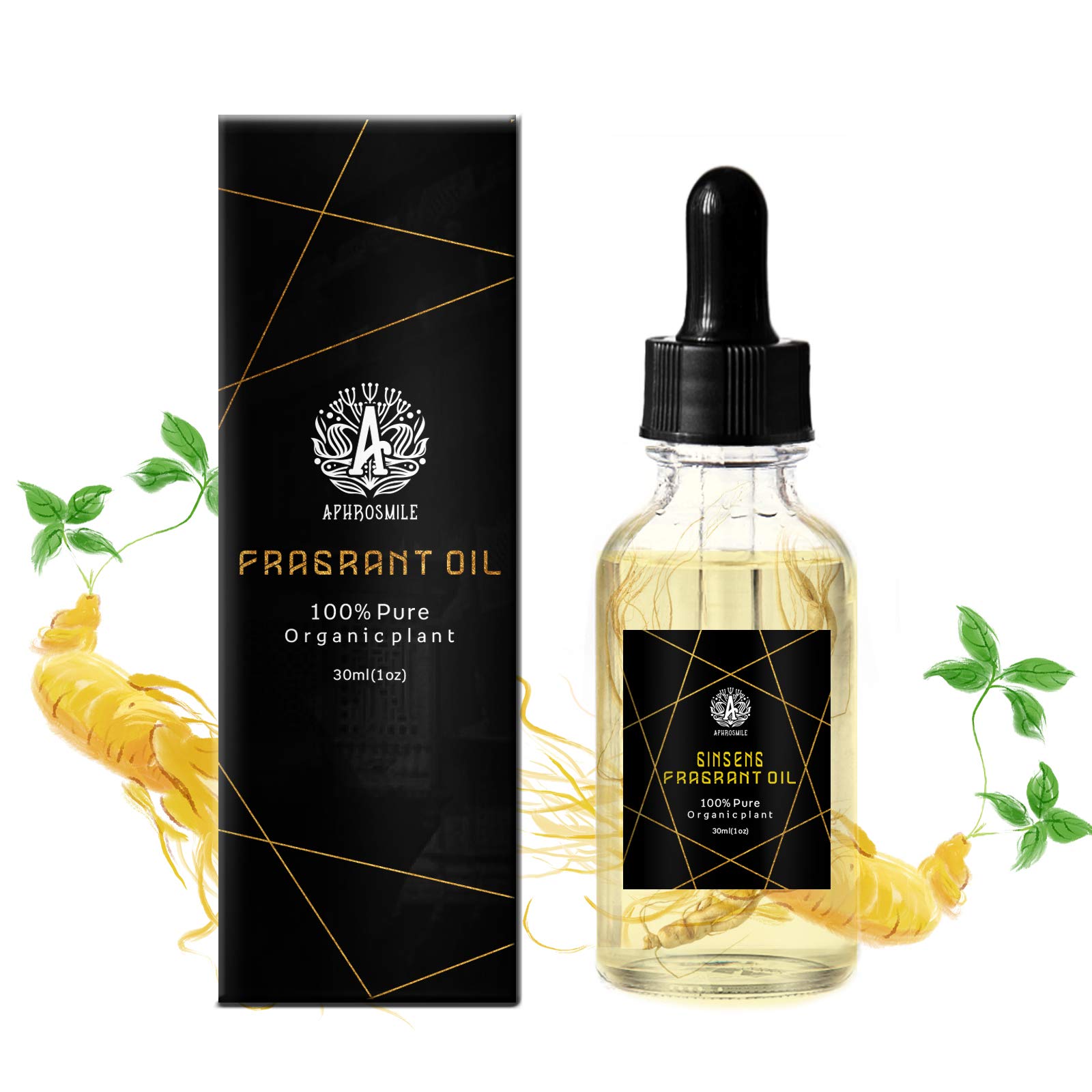 Ginseng Fragrance Oil for Massage, 1oz Ginseng Perfume Oil for Skin, 30ml Ginseng Scented Oil for Body