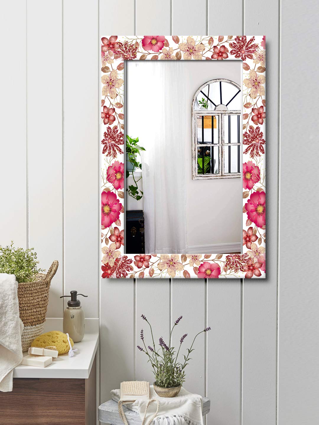 Buy 999Store Decorative Daisy Flower and Tree Wall Mirror(Mirror_20X30