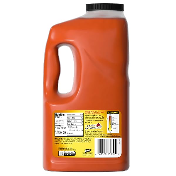 FRANK’S RED HOT MANGO HABANERO WING SAUCE 64 FL OZ