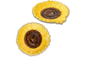 DGUDGU Spoon Rest Spoon Holder for Stove Top 2 PCS Spoon Rest for Kitchen Counter Spoon Rest for Stove Top Ceramic Spoon Rest sunflower shape