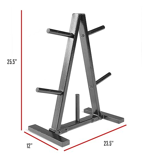 CAP Barbell 1-Inch Plate Tree Rack, Black in Oman Whizz Plate Trees