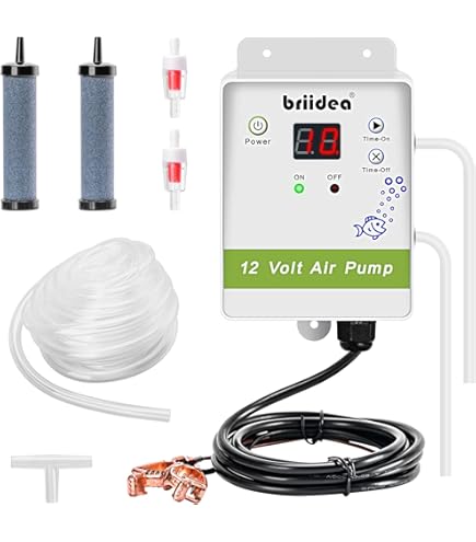 Frabill Quiet Portable Aerator | Battery Powered Bait Aerator For Live Bait Buckets (Up To 10 Gal)