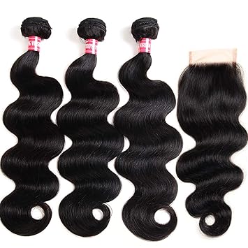 Amazon Com Wenyu Brazilian Virgin Body Wave 3 Bundles With