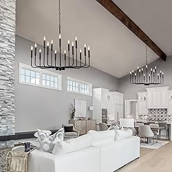 Gifarich Black Chandeliers for Dining Room Light