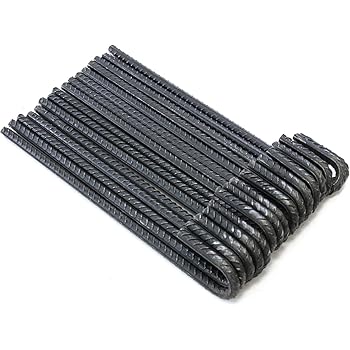 Amazon.com : 4 Steel Rebar Ground Stakes J Hook Heavy Duty 12" Deer