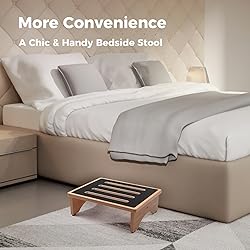 StrongTek 5" High Wooden Bed Step Stool for