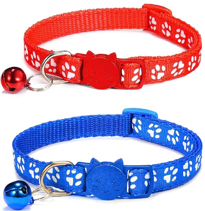 ZACAL Cat Collar and Bell With Safety Quick Release Break Away Buckle