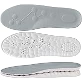 Yitexin 2 Pair 4D Soft Elastic Breathable Shoe Insoles, Trim to Fit Cushion Foot Insoles, Shoe Sole Arch Support Inserts for Pain Relief & Fatigue Reduction (Men’s 11-11.5/Women’s 12.5-13)