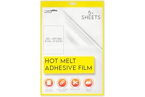 ZEFFFKA Hot Melt Adhesive Film Fabric Repair Iron-On Patch Hemming Decorating Clothing Fix Crafts Labeling Durable Washable E