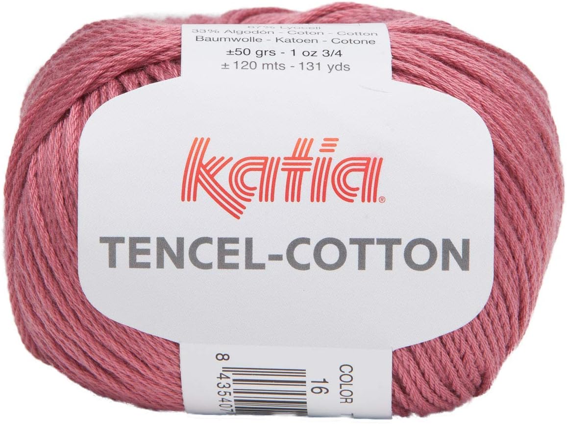 Fils Katia Cotton knitting tencel-cotton, Katia 16 Raspberry