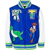 Disney Toy Story Cars Zip Up Varsity Bomber Jacket Toddler to Little Kid Sizes (2T - 7-8)