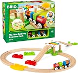 BRIO My First Railway 33727 Beginner Pack Wooden Train Set with Track view 1