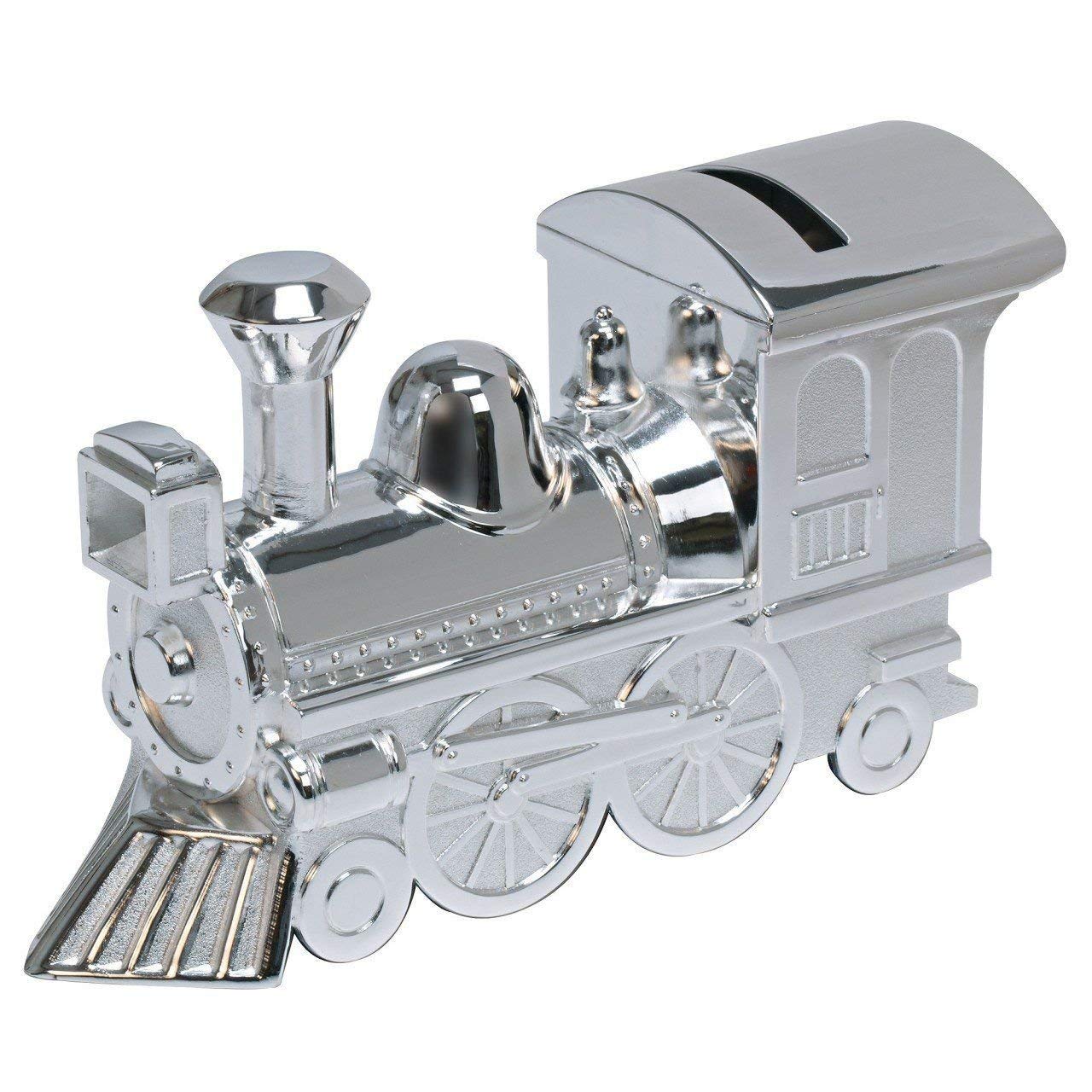 Widdop Bingham Train Money Box, Silver Plated