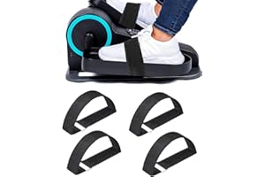 ADDWIN 4 Pack Pedal Straps for Under Desk Elliptical Machines - Foot & Leg Exerciser for Seniors, Home Fitness, & Office Desk Workouts