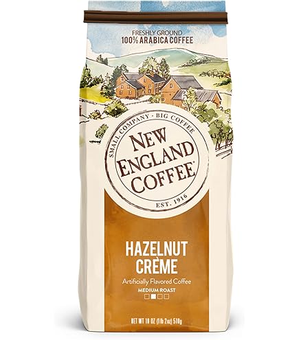 Amazon.com : New England Coffee Hazelnut Crème Medium Roast Ground