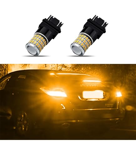 2 PCS 3157 LED Bulbs Super Bright Red - Brake Tail Turn Signal Lights Replacement For Cars & Trucks