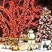 Qedertek 200 LED Solar Christmas Lights, 72ft Fairy String Lights for Home, Porch, Patio, Garden, Lawn, Party and Christmas Tree Decorations(Red)