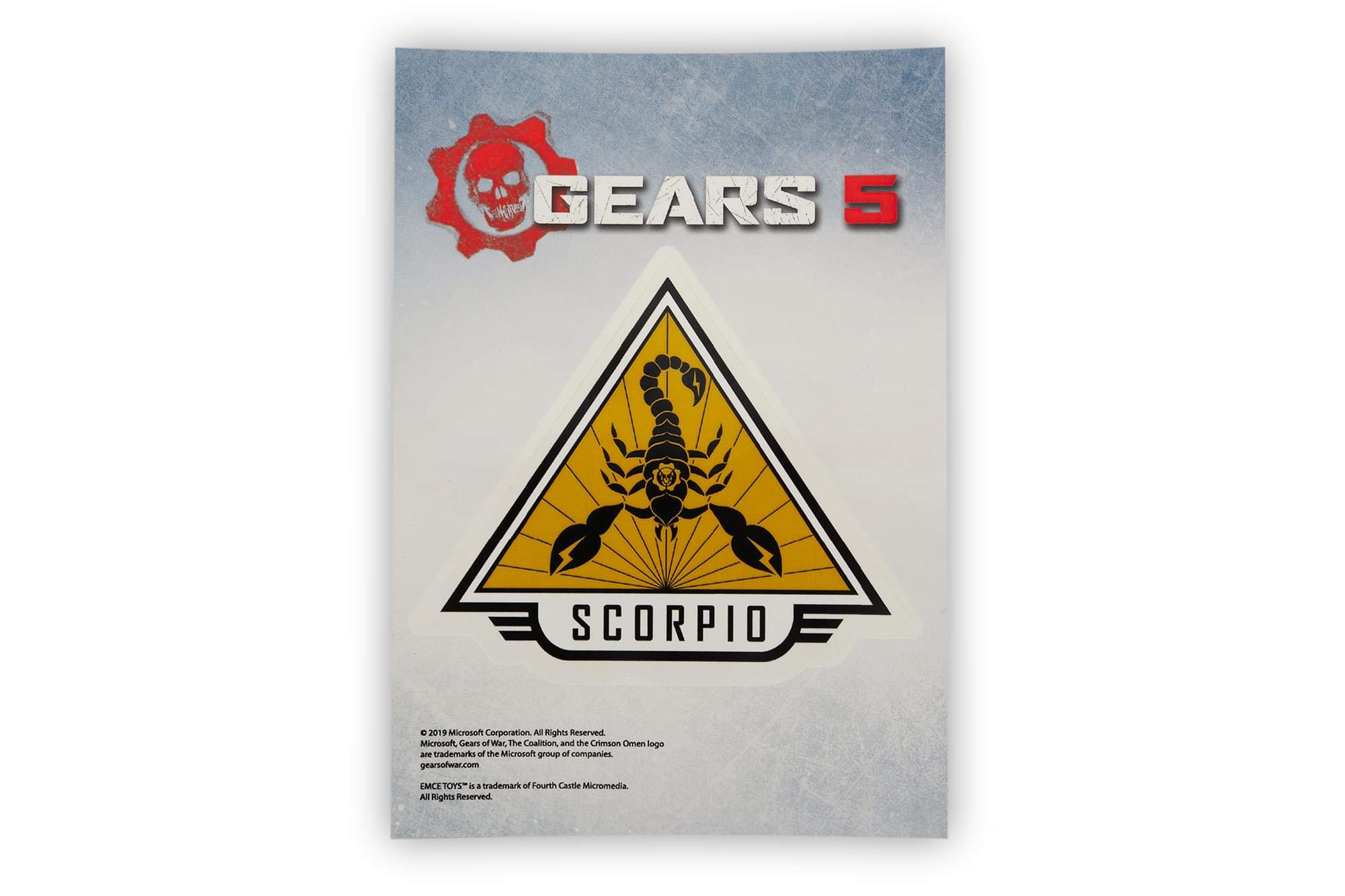 Toynk Gears of War 5 Team Scorpio Vinyl Decal | Gears 5 Collectible | 5 x 7 Inches