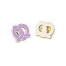 ONCH Originals Pretzel Twist Cute Enamel Pin, Kawaii Food Pin Brooch Lapel for Women and Men Gifts
