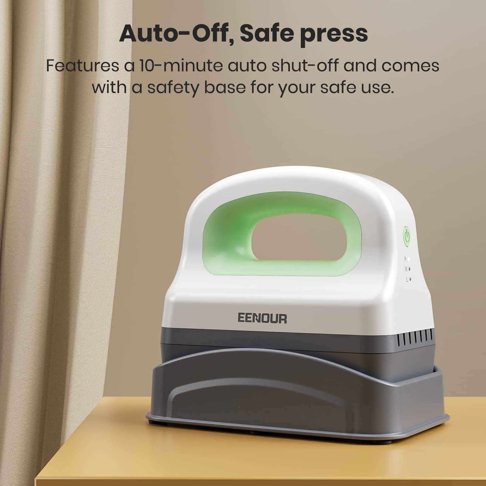 EENOUR Hat Press Machine, Mini Heat Press for Caps with 3 Heating Levels & Auto-Off, Handheld Cap Easy Press with 3