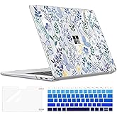 LCMOCICO Case Compatible with 13 inch Microsoft Surface Laptop 2025 Copilot+PC (Model 2095), Printed Pattern Plastic Hard Shell Case for Microsoft Surface Laptop 13-inch 2025, Meadow Wildflower