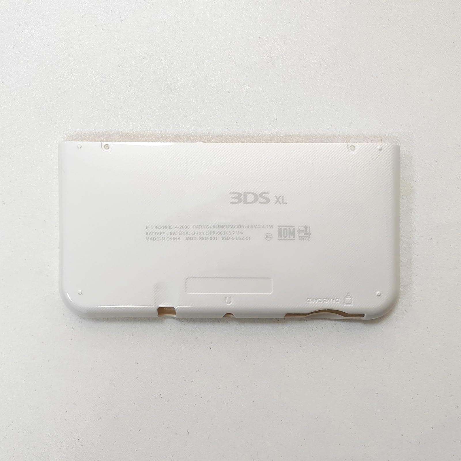 Hzxkqmil Faceplate Front and Back Housing Shell for Nintendo New 3DS XL Console, Replacement Upper/Bottom Cover Plates for New 3DSXL, White