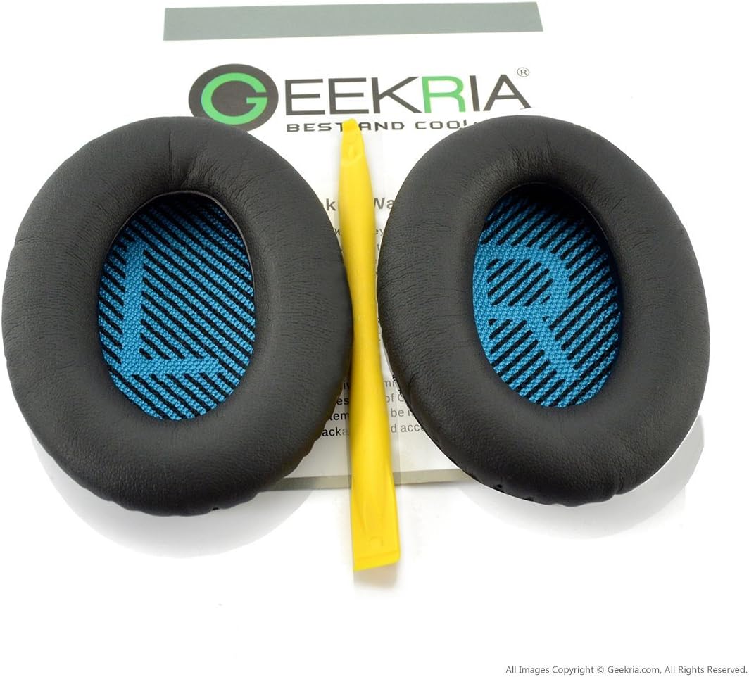 Geekria Replacement Ear Pads for Bose QuietComfort 25, SoundLink Around Ear Headphones Ear Cushions, Repair Parts (Black) - Image 4