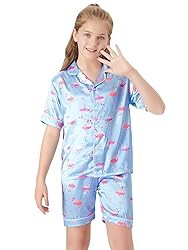 Topgal Cute Pink and Purple Flamingo Pajama Set for
