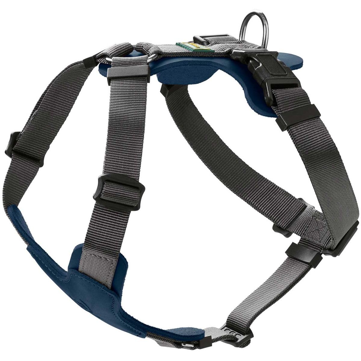 Hunter AALBORG MIXED Dog Harness, M, Dark Blue/Grey, 56-81 cm — image 1