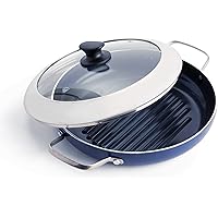 Blue Diamond Cookware Grill Genie Ceramic Nonstick Grill Pan