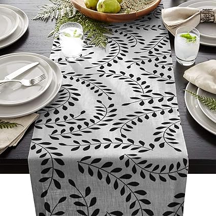 Amazon Com Olivefox Linen Burlap Table Runner 18x72 Inch