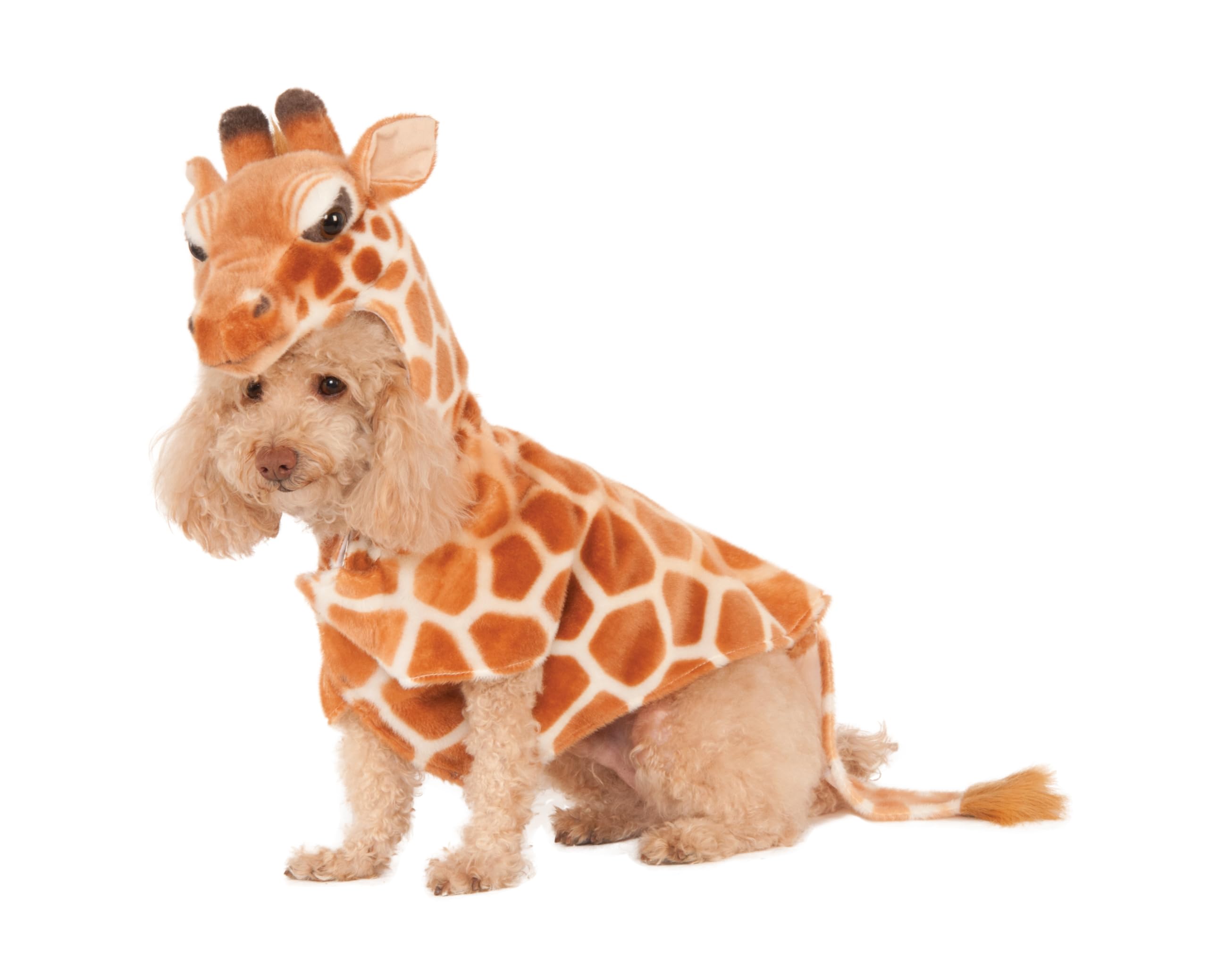Official Rubie's Giraffe Pet Dog Hoodie Costume, Size X-Small Halloween Halloween