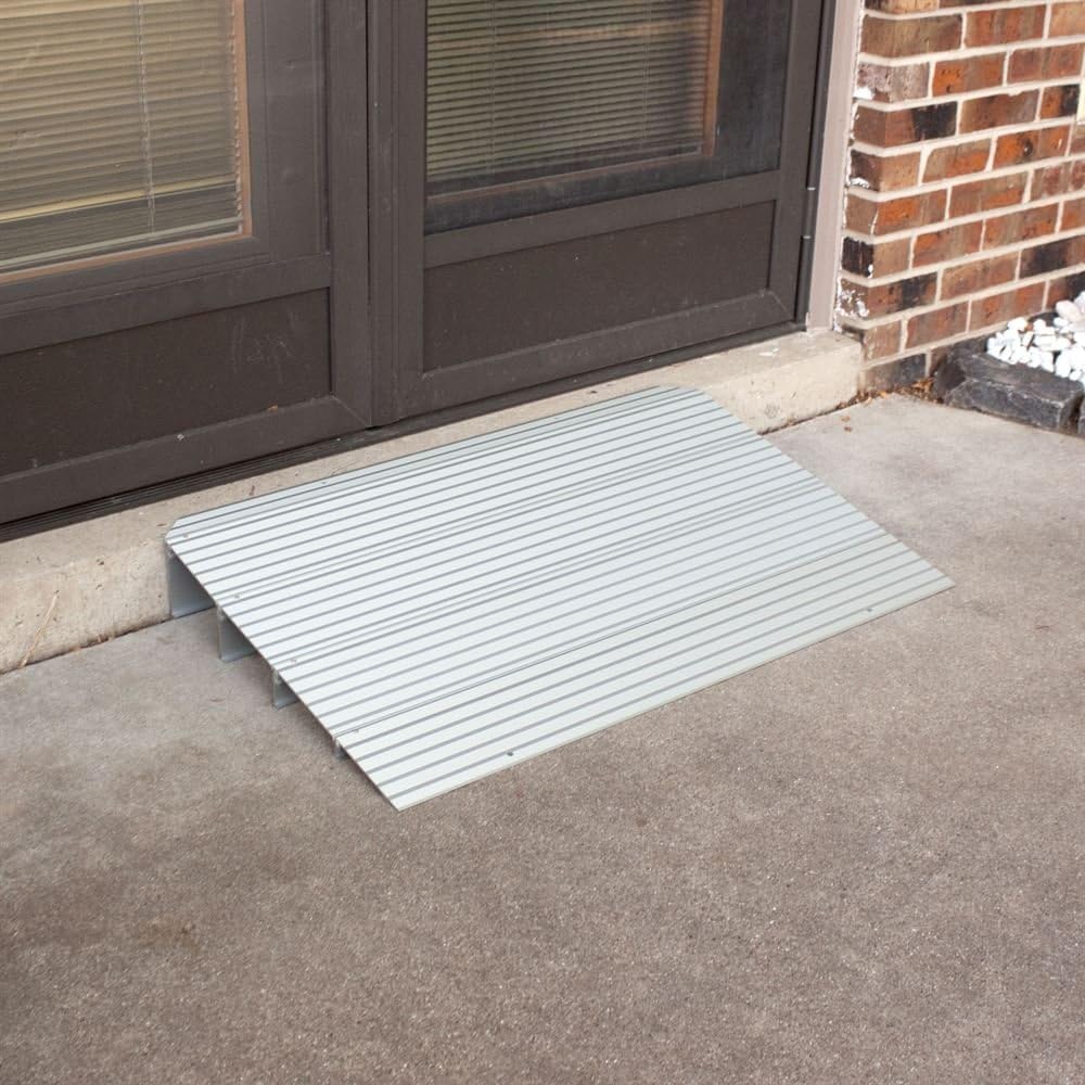 Silver Spring THR4 4.25" H Aluminum Mobility Threshold Ramp for Wheelchairs, Scooters, and Power Chairs: Automotive