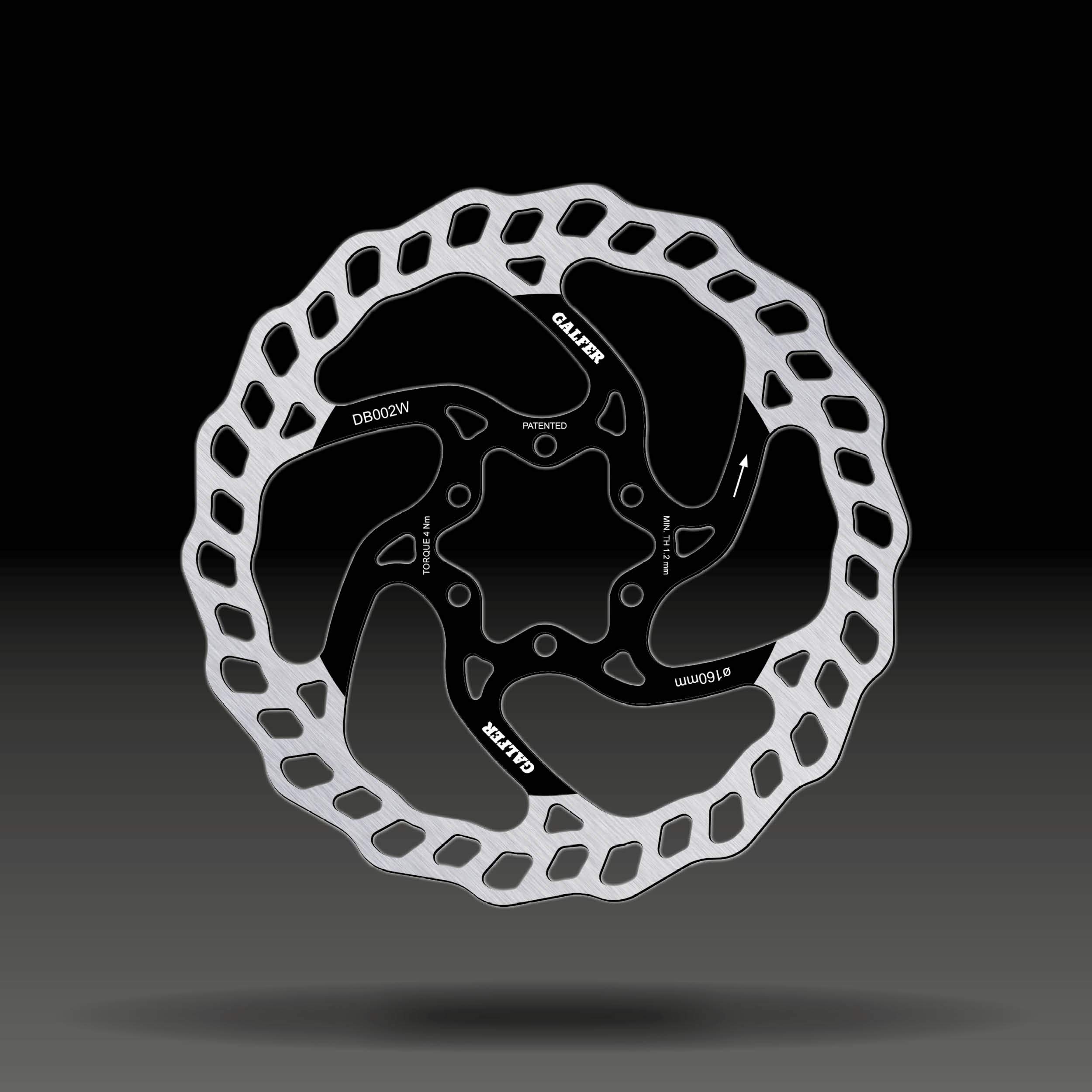 GALFER Wave Brake Disc Ø160x1.8 mm – lightweight, precise and high-performance rotor for MTB, gravel and urban bicycles