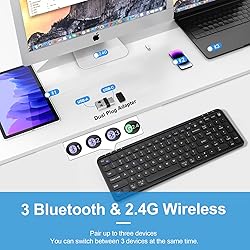 YORUNOHOSHI Compact Wireless Bluetooth Keyboard