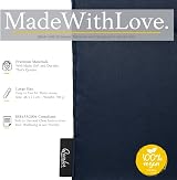 Qomfor Microwavable Wheat Bag 3-Chamber Dark Blue 46x12 cm 700g view 4