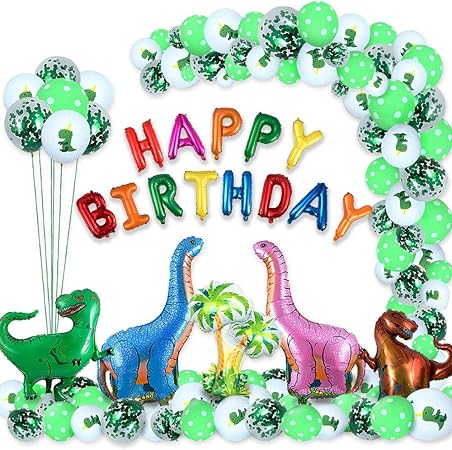 Deton 49 Pcs Dinosaure Fete D Anniversaire Ballons Dinosaure Anniversaire Decoration Dinosaur Fete Fournitures Pour Enfants Garcons Fete D Anniversaire Amazon Fr Cuisine Maison