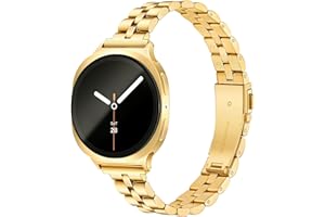 G-ficu Slim Metal Band for Samsung Galaxy Watch 8 Band 40mm 44mm/Galaxy Watch 8 Classic Band 46mm Women Men, Stainless Steel 