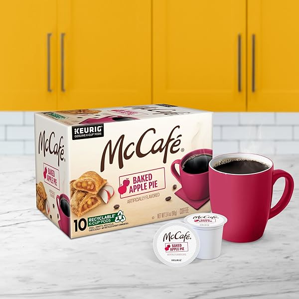 MCCAFE BAKED APPLE PIE COFFEE, KEURIG SINGLE SERVE K-CUP PODS, 60 COUNT, (6 PACKS OF 10)