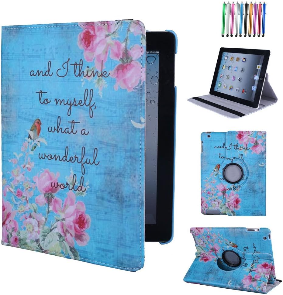 CULIKER Huawei MediaPad T3 10 Case, Slim Shell Stand Case Leather Rotating Cover for Huawei MediaPad T3 10 (9.6-Inch) Tablet