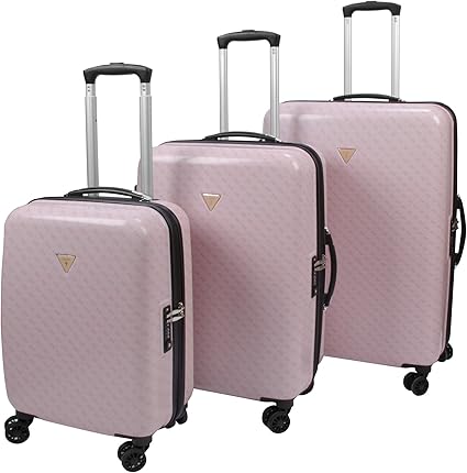 rose gold guess luggage
